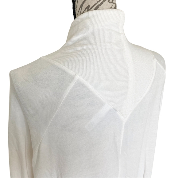 Athleta Nirvana Two Ways Wrap open front white stretch Cardigan lightweight XL - Picture 9 of 15